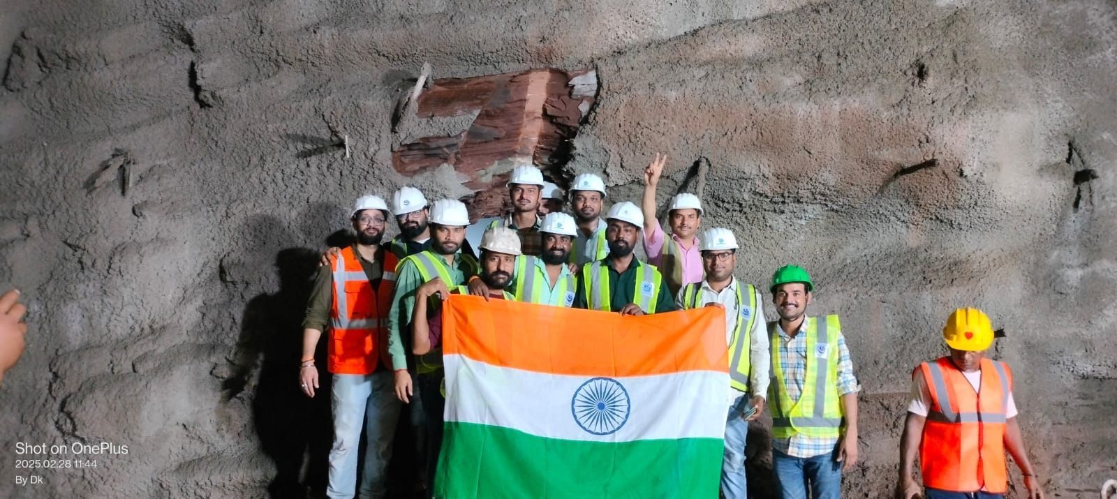 Delhi Vadodara Expressway tunnel breakthrough